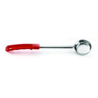 One piece stainless steel solid spoonout red handle