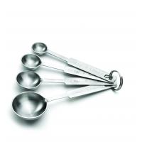 Stainless steel 4 piece measure spoon set
