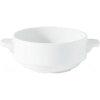 Titan porcelain lugged soup bowl 28cl 10oz