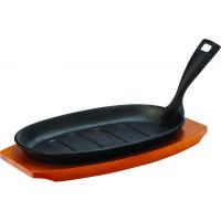 Sizzle platter with wooden base 24cm 9 5