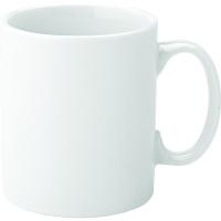 Pure white economy straight sided mug 34cl 12oz