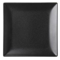 Noir matt black plate square 18cm 7
