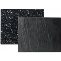 Melamine slate granite platter rectangular grey 32x26cm 12 5x10 25