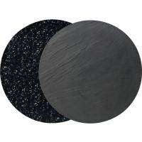 Melamine slate granite platter round 43cm 17
