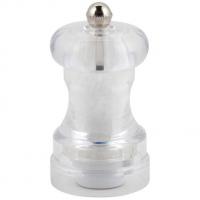Genware acrylic salt or pepper grinder 10cm