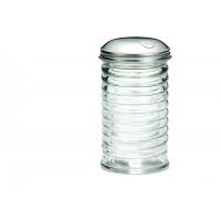Beehive glass pourer with side flap top