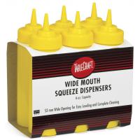 Wholesale pack widemouth squeeze dispenser yellow 236ml 8oz