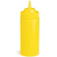 Widemouth squeeze dispenser yellow 473ml 16oz 63mm