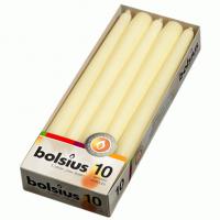 Bolsius tapered candle ivory 25cm 10 tall