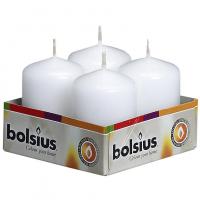 Bolsius pillar candle white 40mm diameter 60mm tall