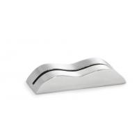 Stainless steel wavy card holder