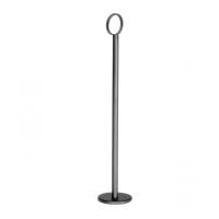 Black number stand with flat bottom 30cm