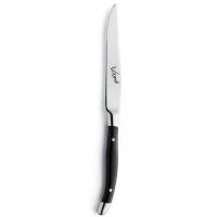 Virgule black handled steak knife