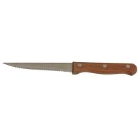 Genware full tang steak knife with dark wood handle