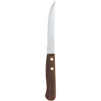 Stainless steel steak knife wooden handle