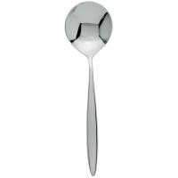 Teardrop stainless steel soup spoon