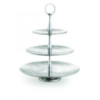Remington stainless steel 3 tiered round serving set