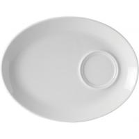 Titan porcelain oval gourmet plate 28cm 11