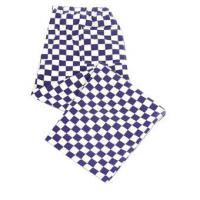 Blue checkerboard chef s trousers extra large